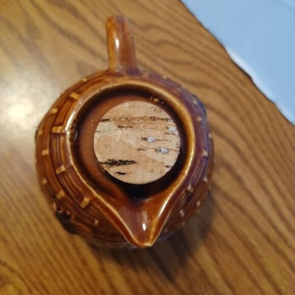 VTG Tropical Bee Tropical Wild Honey Beehive Shaped Ceramic Pot Made in USA Rare - Picture 6 of 9